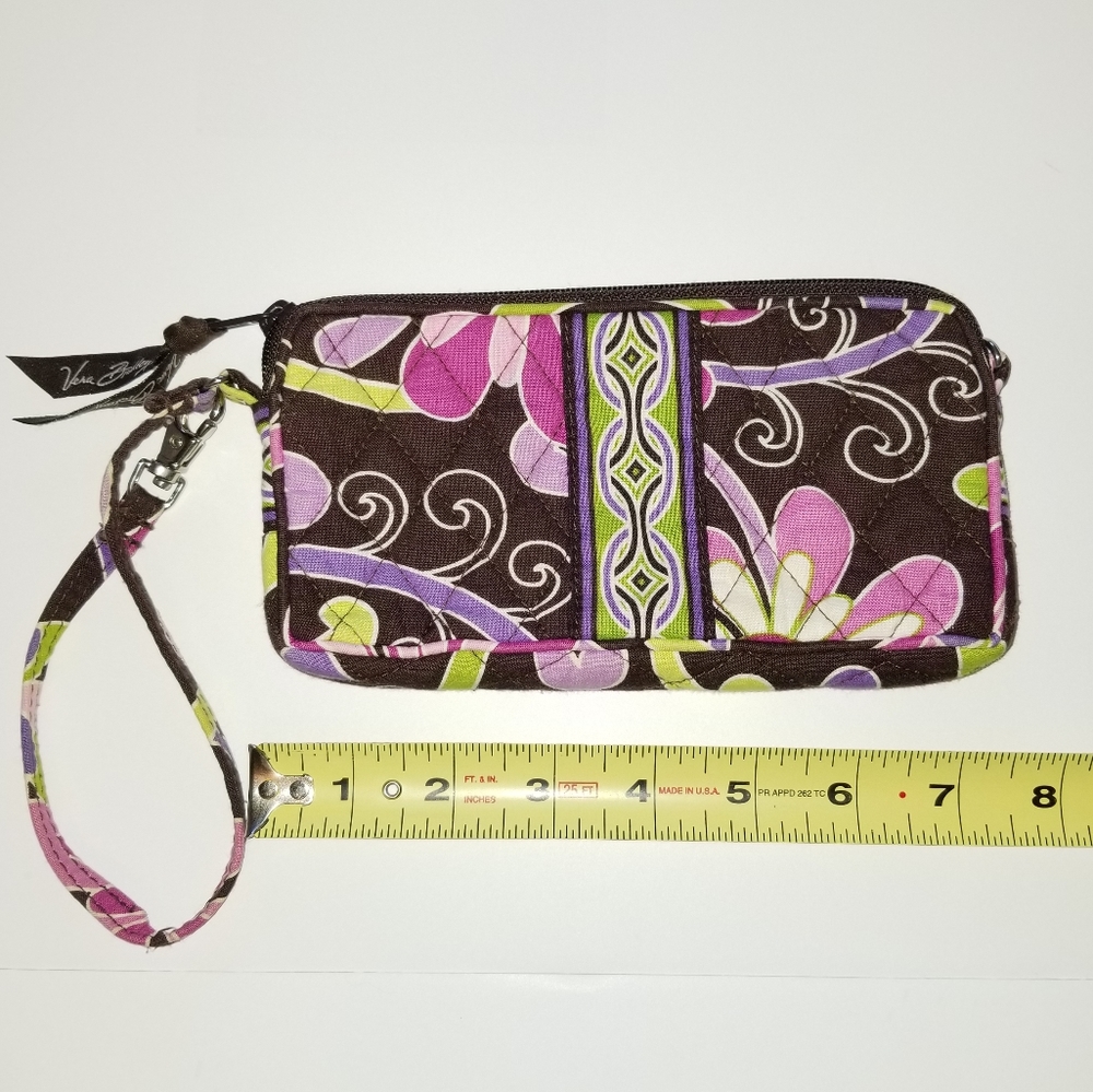 Vera Bradley Wristlet PURPLE PUNCH Pouch Phonecase - Picture 2 of 8